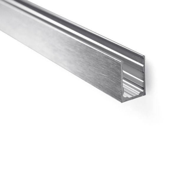 Купить алюминиевый профиль П-образный опорный для стекла 8-10 мм PCA GG09